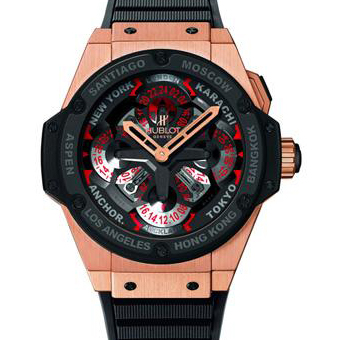 ウブロ スーパーコピー HUBLOT キングパワー 771.OM.1170.RX ウニコ GMT セラミック ブラックETA7750搭載